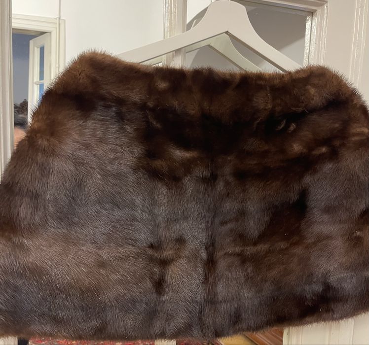Capa din blana  naturala de vizon, one size