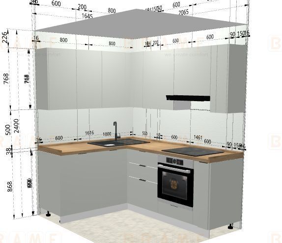 Новая Кухня от BRAMF угловая