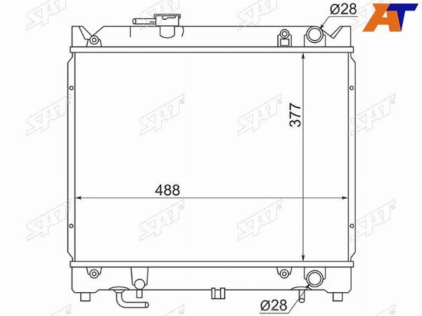 Радиатор Suzuki Escudo