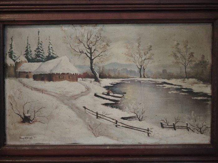 Tablou panza,peisaj de Iarna