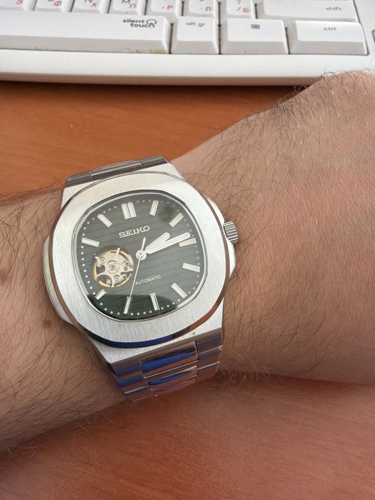 Seiko Patek Philippe nautilus tribute