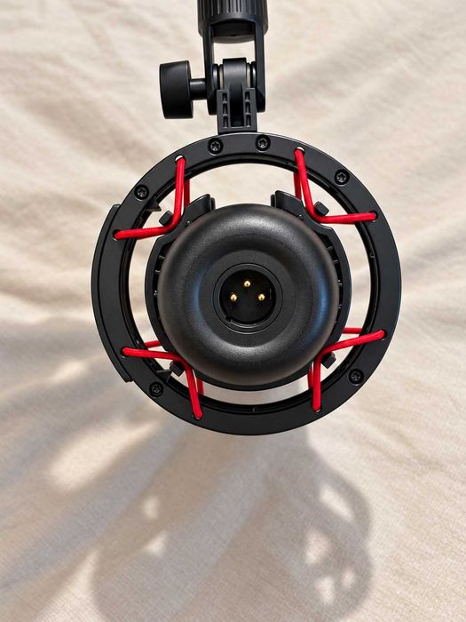 Microfon HyperX ProCast XLR de studio, condenser, cu shock mount anti-vibrații, negru