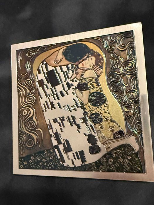Tablou de Lux "Sarutul" Gustav Klimt- cupru gravat