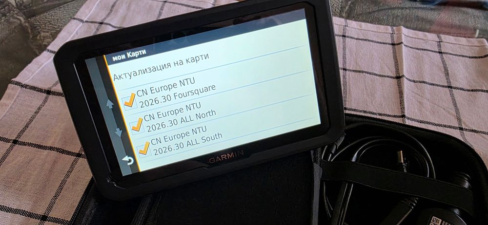 Навигация за камион Garmin Dezl 770 7 инча най-новите карти за Европа