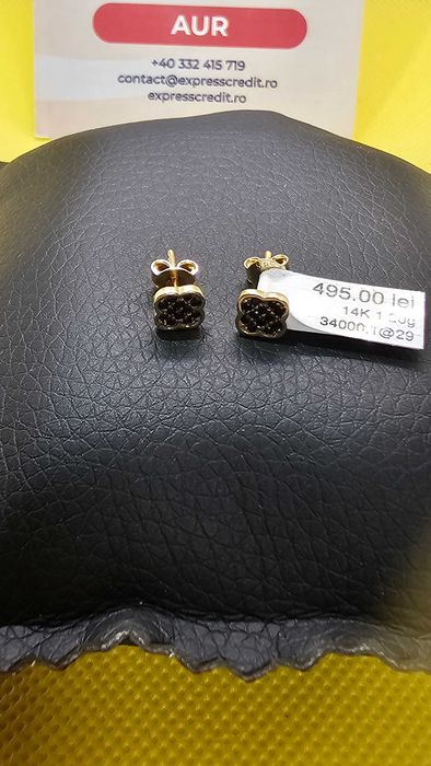 Cercei aur 14k (Ag 29 Siraj ) B34000 / Garantie 2 Ani !!