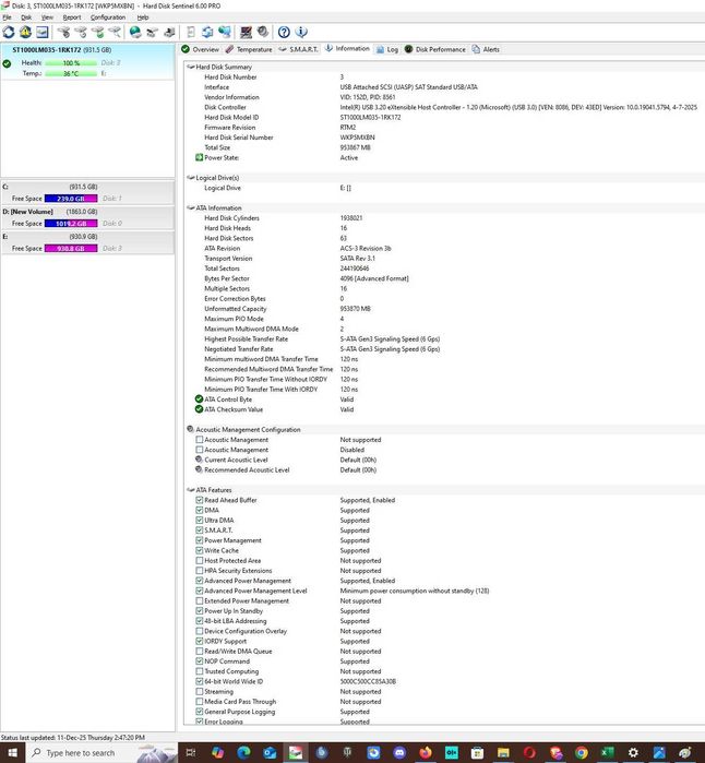 Hard disk laptop Seagate 1TB, SATA3, 5400RPM, 128MB ST1000LM035, 2.5"