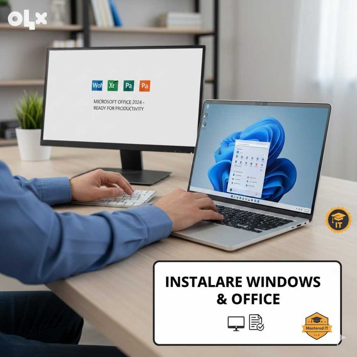 Instalare Windows 7, 8, 10, 11, Home, Pro si Pachet Office