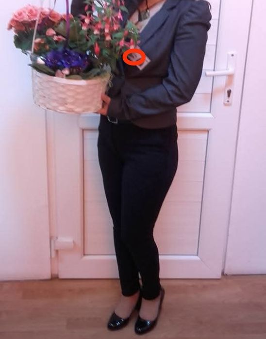 Sacou H&M dama elegant gri mărimea S