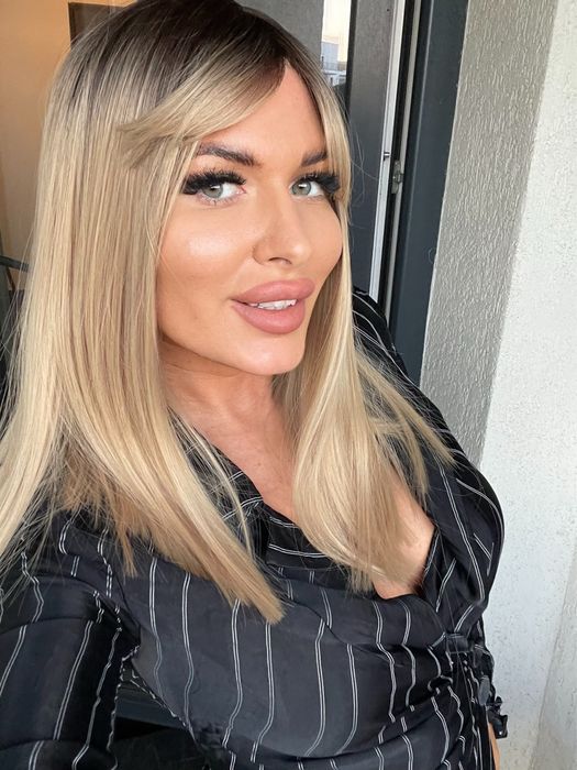 Peruca  scurta  blond natural