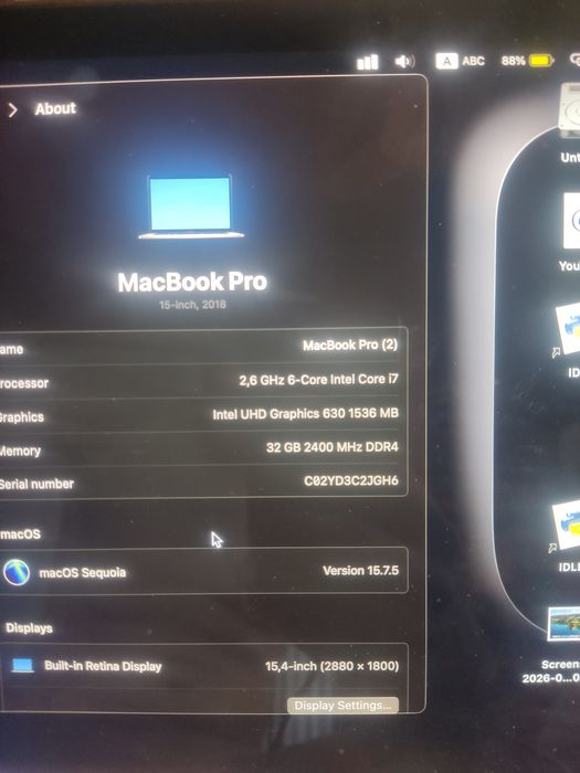 Maxbookpro 2018 yili alo