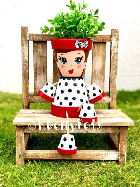 Ghivece pictate manual