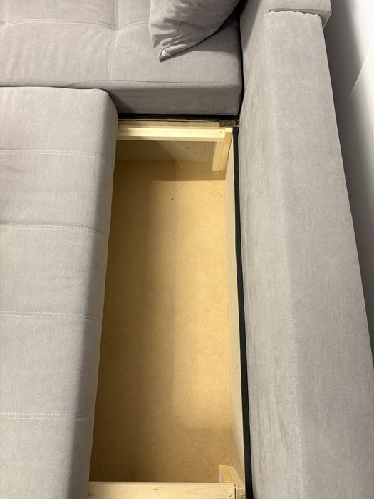 Colțar / canapea extensibil gri – stare foarte bună