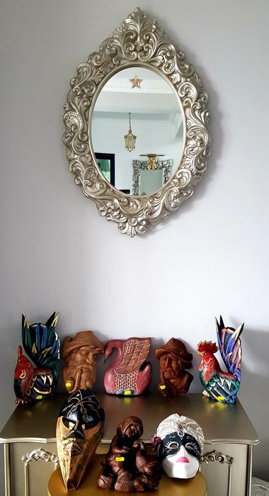 Statuetă veche din lemn exotic