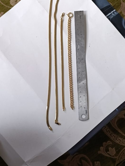 Золотоя браслет проба 585, вес 7,76 гр, длина 20 см