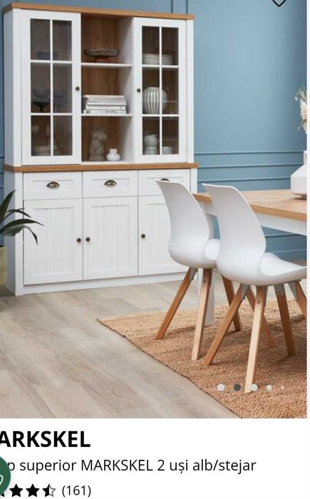 Vitrina bucatarie-living JYSK noua 132x111x36