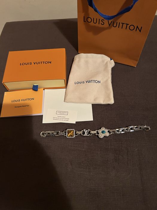 Bratara louis vuitton silver