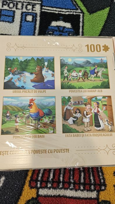 Puzzle 100 piese - pt 5 ani + - 5 povesti
