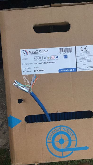 Cablu  RJ45 - CAT 6 F/UTP 4 Peri LSZH