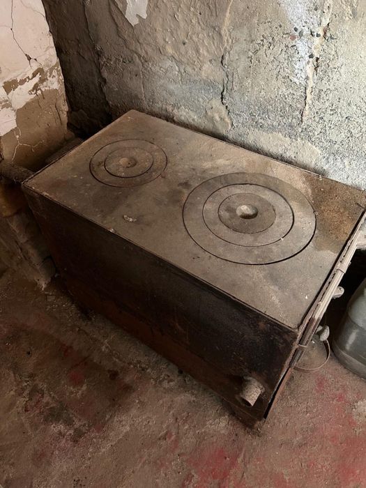 печь- котел из металла жести