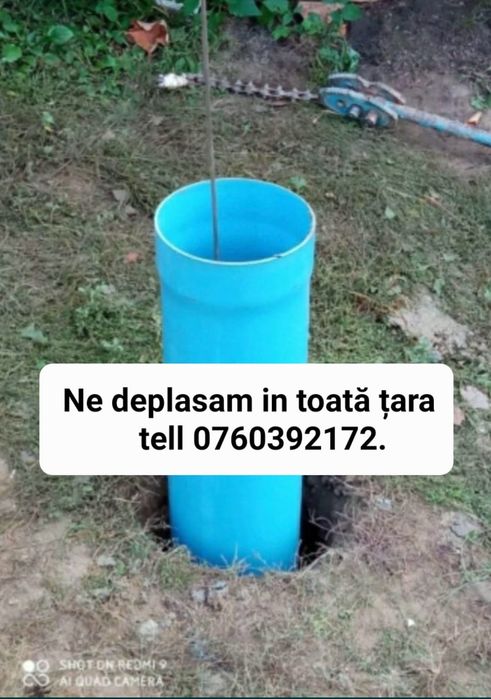 Foraje puțuri, denisipări, pilonii de susținere