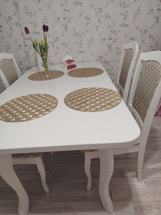 Стол раздвижной и  4 стула