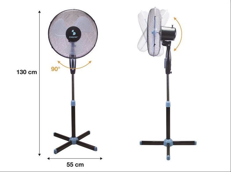 Вентилатор на стойка Beper, 35 Watt