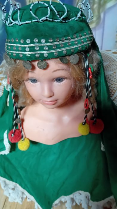 Кърпа за глава с косичник и пендари