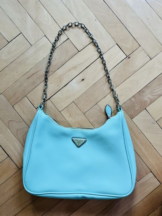 Geantă Prada Re Edition Nylon turcoaz
