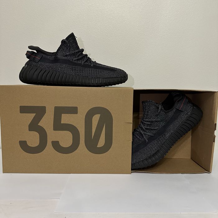 Yeezy Boost 350 Black Static - Reflectorizant