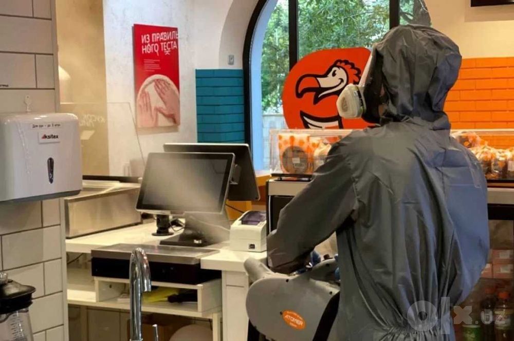 Dezinfeksiya kvartira ofis dom hovli klop klapa tarkan burga клоп блох