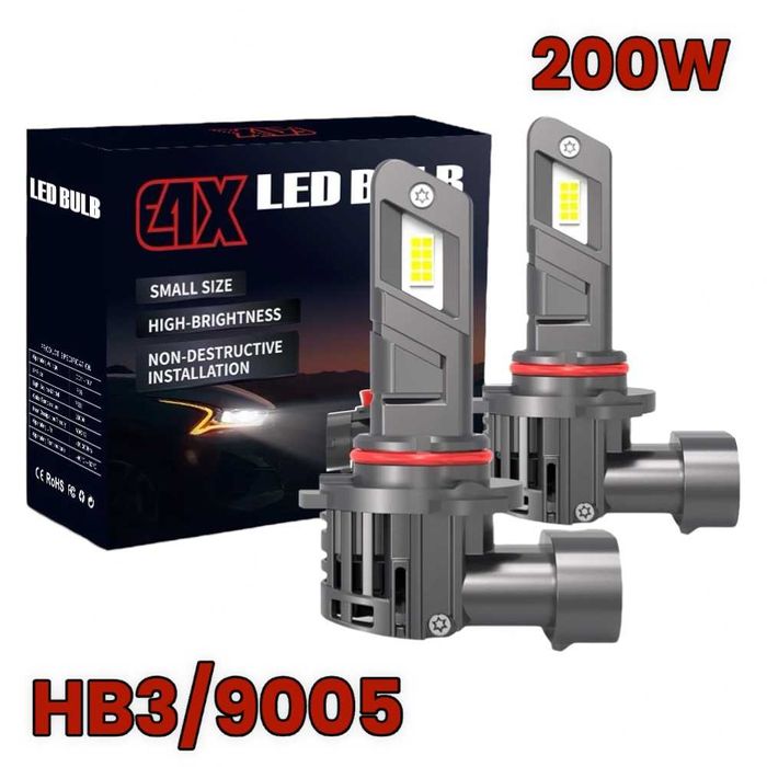 2024 Модел 200W LED Диодни крушки HB3 9005 12V 300% за Директен Монтаж