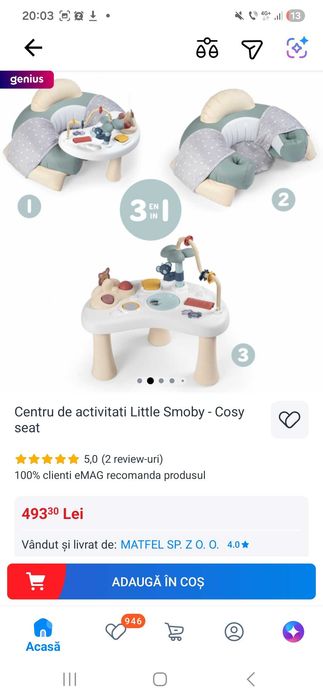 Centru de activitati copii 6 luni+