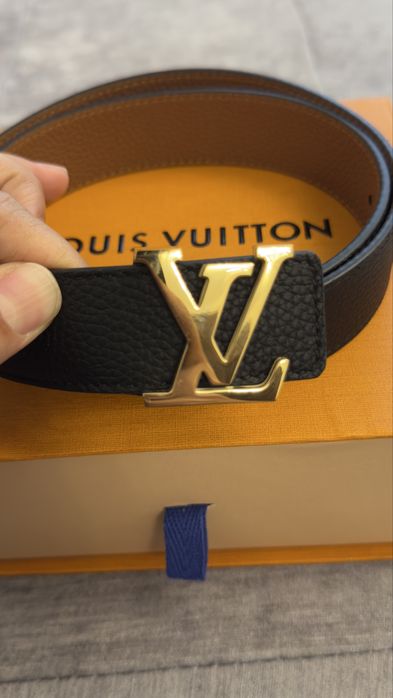 Ремень LV, кожаный двухстороний .