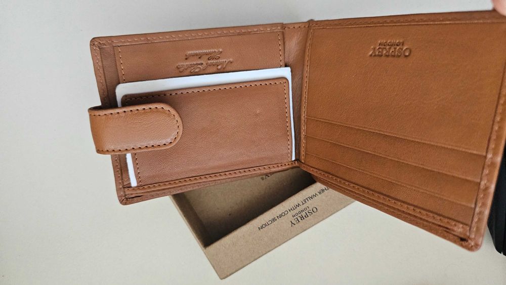 Чисто нов мъжки кожен портфейл Osprey