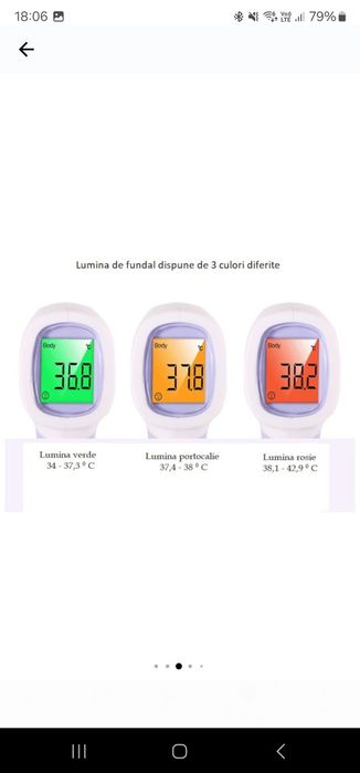 Termometru fara contact multifunctional Optimus AT HDT8813, LCD