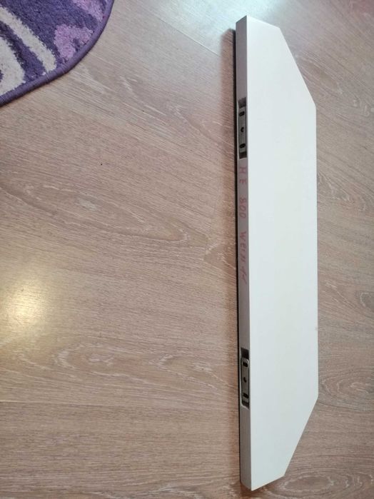 Polita oglinda baie, lemn MDF, dimensiuni 80cm lungime x 3cm grosime