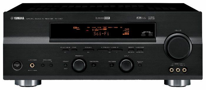 Напольные колонки Yamaha ns555 в комплекте с ресивером Yamaha rx v557