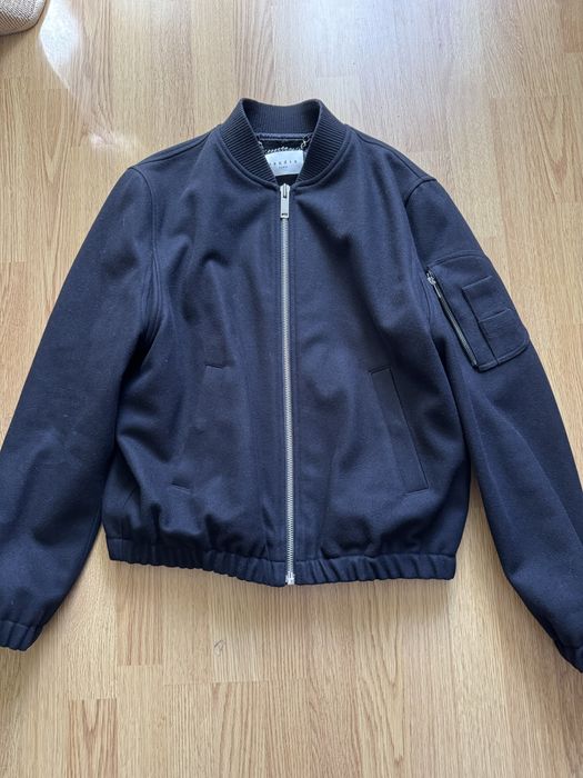 Geaca bomber Sandro (lână si cashmere)