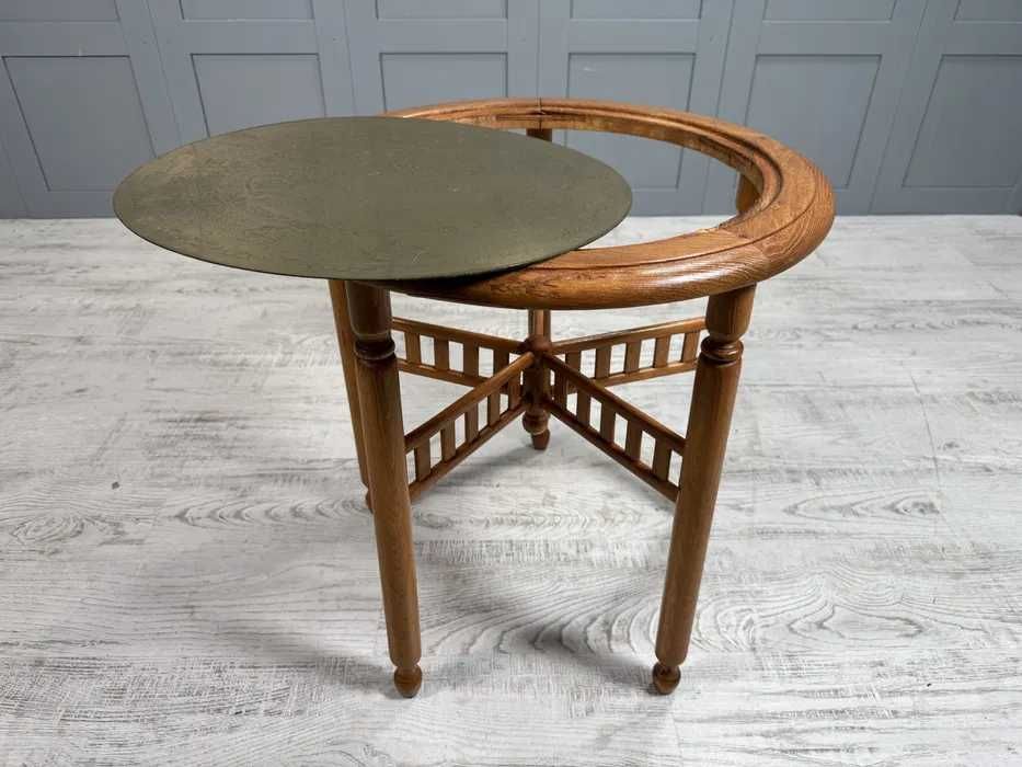 Винтидж маса за кафе с метален плот Д1087-Д