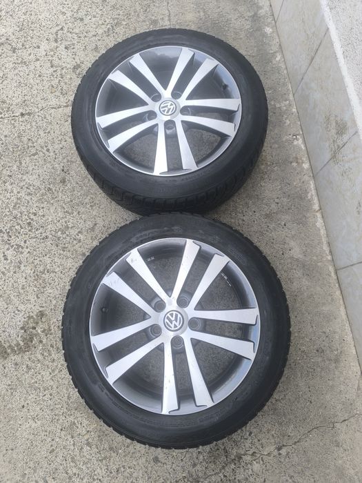 Jante 17x5x112 VW cu anvelope
