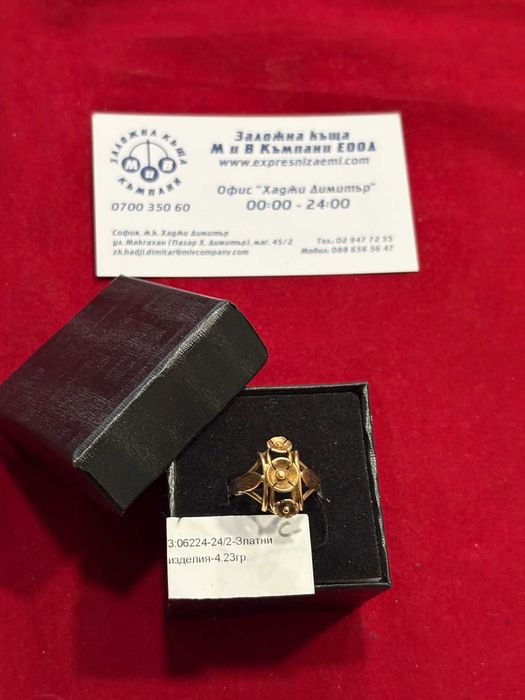 ***ТОП МОДЕЛ/УНИКАЛЕН*** Златен пръстен 4.23гр. 14к