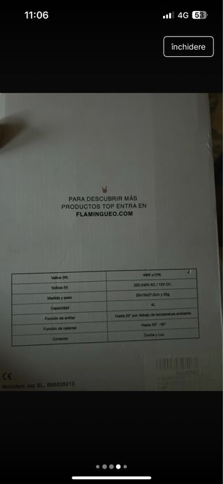 Mini Frigider 4L portabil ca nou