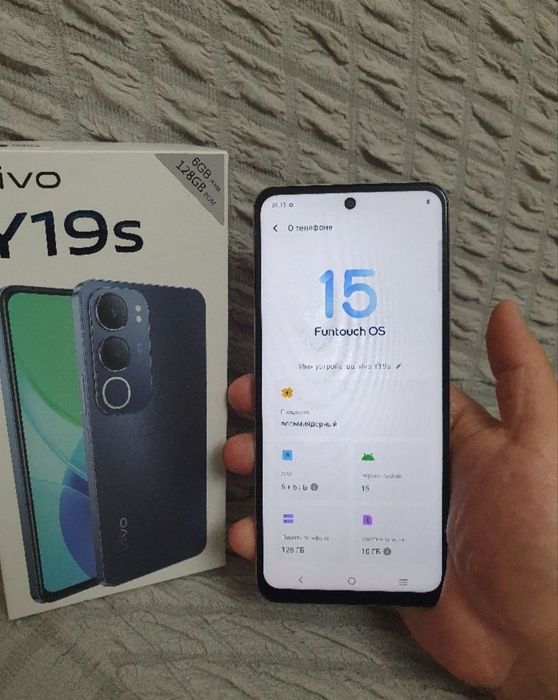 Vivo Y19S 8/128GB Silver Igravoy Original Karobka Holati Yaxshi Zor