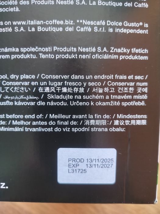 Italian coffee espresso  dolce gusto капсули