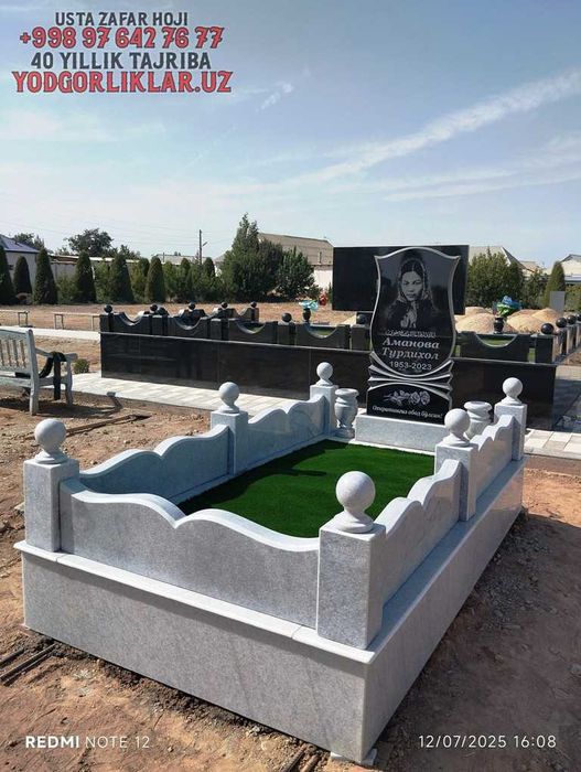 Qabr Toshlari Yunus Obod Yasash Toshkent Dostavka O'zbekiston Bo'yicha