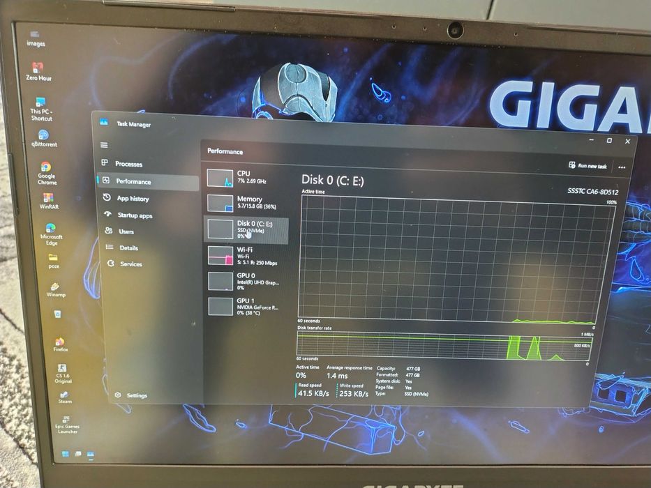 laptop gigabyte g5 kc