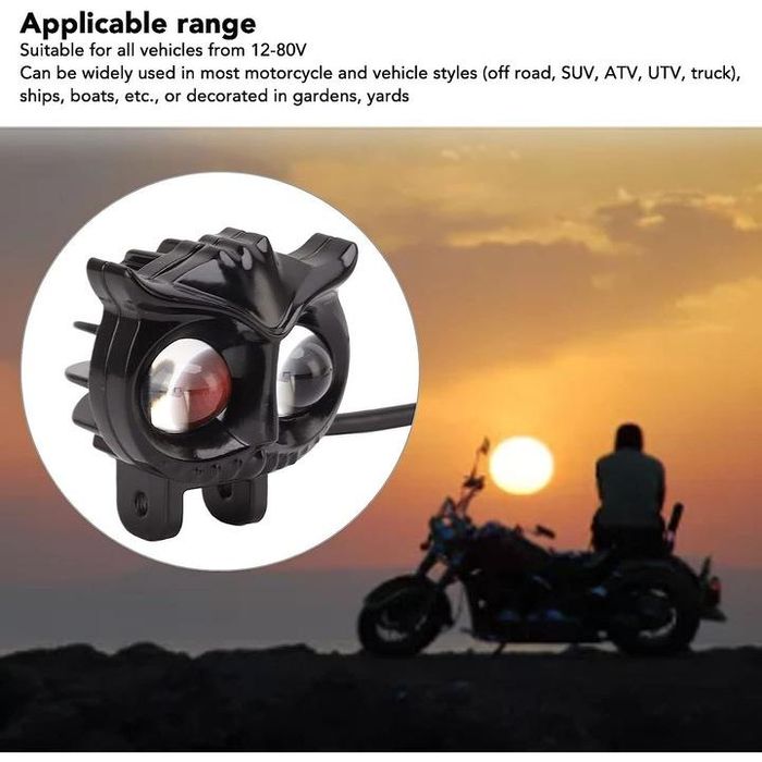 Led прожектор Moto Xentech Light Owl, bi-color, Бял / Жълт, 12-24v