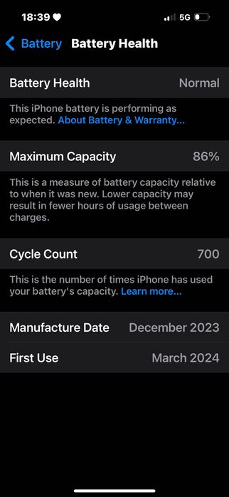 iPhone 15- 256 GB черен