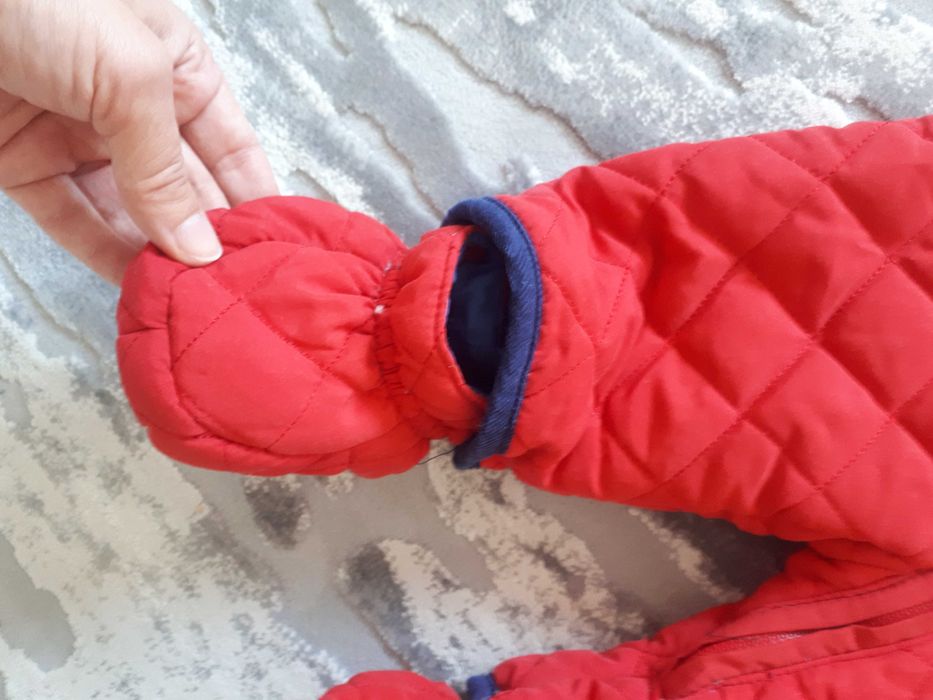 Памучен бебешки космонавт от 3 до 6 месеца