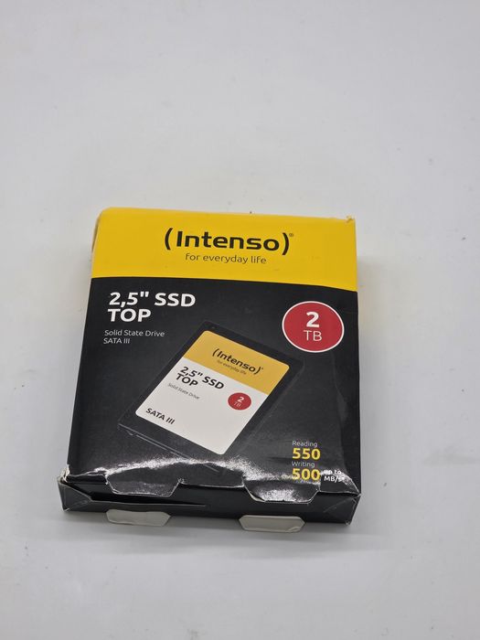 SSD intern Intenso 2.5" SATA III Top, 2 TB, 550 MB/s, Negru, SIGILAT